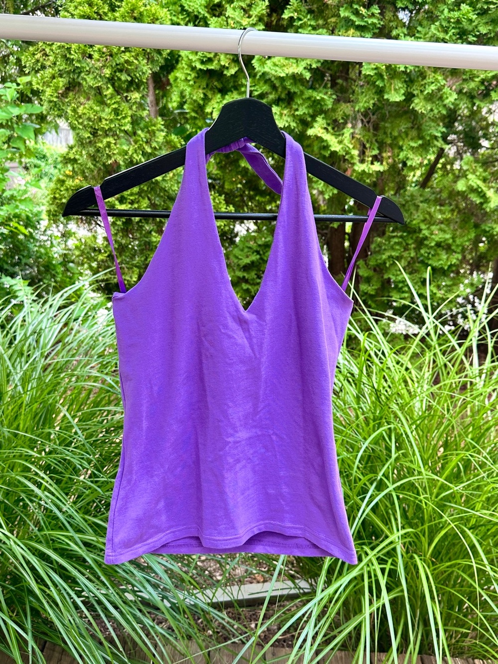 Saint Tropez West Purple Halter Tank Top